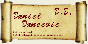 Daniel Dančević vizit kartica